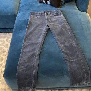 Quicksilver navy blue corduroy straight leg pant size 30